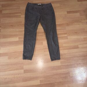 Abercrombie & Fitch size M sueded look leggings (grey/beige/greige)